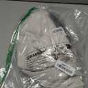 MIULEE 90" Long Scalloped Shower Curtain Linen Textured with 12 Metal Hooks Cute Extra Long Heavy Duty Washable Waterproof Cloth Shower Curtains with Black Border for Bathroom Hotel Bathtub,Beige (Cream)