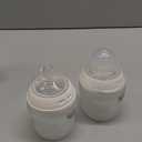 Tommee Tippee Silicone Coated Glass Baby Bottles for Feeding, 5 0z, Anti-Colic, 0+ Months, Slow Flow Breast-Like Nipple, Shatter-Proof Glass, BPA Free, Pack of 2