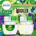 Febreze Plug In Air Freshener, "Wicked: For Good" Limited Edition Odor-Fighting Scented Oil Refill, Air Fresheners for Home and Bathroom and Kitchen, Long Lasting, Wonderfullest Woods, 2 Count