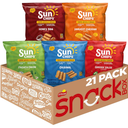 SunChips 100% Whole Grain Chips, Variety Pack, 1 oz Bags, Pack of 21, No Artificial Flavors, No Colors from Artificial Sources, BB September 08, 2026