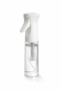 Hula Home Continuous Spray Bottle for Hair (10.1oz/300ml) Empty Ultra Fine Plastic Water Mist Sprayer For Hairstyling, Cleaning, Salons, Plants, Essential Oil Scents & More - white