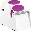 1 Pcs Label Dispenser Manual Adjustable Metal Sticker Roll Holder Sticker Dispenser Label Roll Holder Tape Organizer Stand for Office Home Business Tabletop