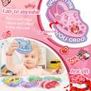 CCINEE 24 Sets Valentines Day Cards for School Classroom Kit, 24PCS Funny Valentines Gift Cards with 48PCS Shoe Charms Bulk for Boy Girl Classroom School Party Favor