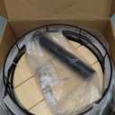 Chip Rack Display Stand with 360 Rotation, Wood Snack Display Rack with Message Board, Snack Bag Holder Chip Organizer for Pantry, Counter, Concession Stand, Vendor and Retail Store