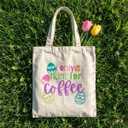 Canvas Bag for Easter Aesthetic Easter Tote Bag for Women