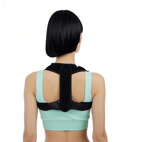 HLOES Posture Corrector for Women and Men,Adjustable Upper Back Brace, Breathable Back Support straightener, Comfortable and Lightweight