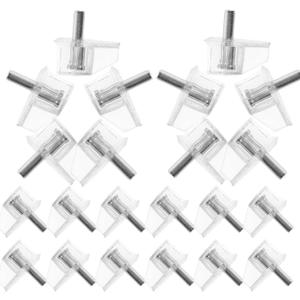Kisangel 100pcs Plastic Shelf Support Pegs 3mm Cabinet Cupboard Fixing Shelf Bracket Pins for Furniture Storage and Garden Use