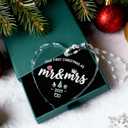 Urdeoms First Christmas Married Ornament 2025 Our First Christmas Ornament 2025 Wedding Gifts for Couples 2025, Mr and Mrs Gifts for Couples, Bride, Newlyweds, Bridal Shower Wedding Ornaments 2025
