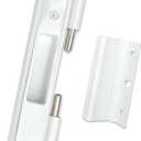 Double Bolt Lock for Sliding Glass Doors - Newly Patented - Advanced Technology to Keep Your Family Safe and Secure - High Security Lock - Virtually Burglar Proof (White)