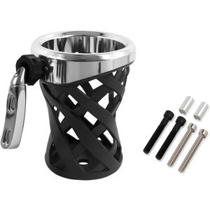 Motorcycle Universal Cup Holder for Harley Davidson Touring Road King, Dyna, Road Glide Limited, Fat Boy, Street Glide, Sportster XL883 1200, Electra Glide, Honda Goldwing GL1800 (Sliver, 5.3-inch)