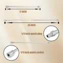 RIDGE WASHER Pressure Washer Extension Wand, 17 Inch Stainless Steel Power Washer Lance, 1/4 Inch Quick Connect, 2 Pack