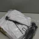 Jetec 4 Pcs Giant Inflatable Christmas Ball Large Xmas Inflatable Ornaments PVC Outdoor Holiday Blow Ball Outside Yard Lawn Porch Decorations (Solid, White)