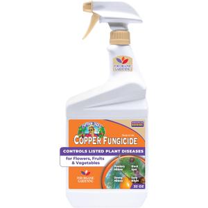 Bonide Captain Jack's Copper Fungicide, 32 oz Ready-to-Use Spray for Organic Gardening, Controls Common Diseases