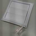 Funmit 4" Dryer Vent Cover for Exterior Wall Vent Hood Outlet Airflow Dryer Air Vent with Screen Includes 4 Screw for Easy Installation (White)