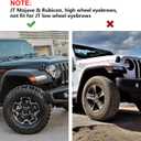 Front & Rear Fender Flares Extensions Set for 2020-2026 Jeep Wrangler Gladiator JT Mojave & Rubicon (Fit for JT High Fender)