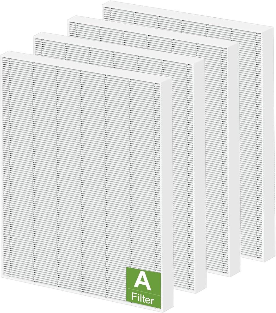 4 Pack 115115 HEPA Replacement Filter A Size 21 - Compatible with Winix PlasmaWave Air Purifier C535 5300 5300-2 6300 6300-2 P300 AM90 C909 9800C535 Filter A