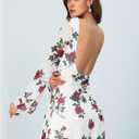 MakeMeChic Women's Cheetah Print Mini Dress Y2k Bell Sleeve Leopard Print Dress Going Out Outfits (M)