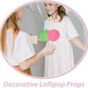 Cabilock 3pcs Lollipop Model Props, Realistic Jumbo Candy Decorations, Large Candy Ornaments Simulation Photo Prop for Parties Photo Shoots