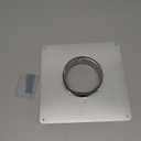 Zonon 4 Inch Duct Connector Flange Galvanized Steel Dryer Vent Connector with Rubber Ring and Screws Straight or Flex Pipe Flange for Heating Cooling Ventilation System