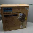 20" Wall Mounted Fan with Thermostat & Remote, Oscillating Fan