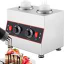 Electric Cheese Sauce Warmer Nacho Cheese Dispenser Warmer with 22oz Bottle, Bottle Warmer for Chocolate Hot Fudge Caramel 86-185 110V
