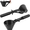 Water Bottle Funnel Pre Workout Scoop for Protein Powder 2 Pack Slide Bottom Measuring Scoop with Funnel for Coffee Grounds and Powder