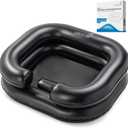 Circa Air Portable Shampoo Bowls For Home - Inflatable Hair Washing Basin For Bedridden and Station for Kids, Portable Sink for Washing Hair, Dread Locs Detox Tub Blow Up Shampoo Basin, Loc Bath