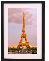 Metal Picture Frame Black Set of 3, 5.5"x7.5"
