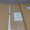 Lightomorrow Bulletin Board 30 x 20 inches, Oatmeal White Pin Board Vision Board, Golden Aluminum Framed Fabric Cork Board with 10 Push Pins
