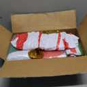 6 Pcs 24 Inch Inflatable Christmas Balls Oversized PVC Christmas Ornaments Large Christmas Tree Balls Blow up Christmas Ornaments Decorations for Yard Lawn Porch Party Decor (Multicolor)