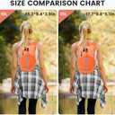 Small Hiking Backpack 15L- Lightweight Packable Foldable Backpack for Travel Camping Outdoor Commute, Compact Rucksack for Women Men (Orange)