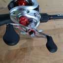 Lew's Laser MG Speed Spool Baitcast Reel and Fishing Rod Combo, Premium IM6 Graphite Rod with Split Grip EVA Handle, Right-Hand Retrieve, Silver