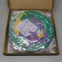 Frienda 9 Pcs Mardi Gras Decorations Purple Gold Green Hanging Paper Lanterns for Mardi Gras Party Accessories Carnival Floats Supplies Gillter Decor Ornament