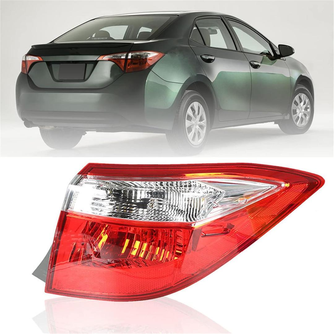 Silscvtt Outer Passenger Side Rear Brake Tail Light Assembly Replacement for Corolla 2014-2016 Right Tail Lamp 8155002751 TO2805118