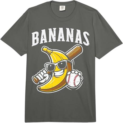 Banana Funny Men Women Kids Youth Boys Women Teen T-Shirt (Gray, M)