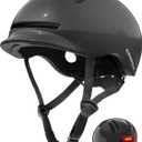 MOUNTALK Bike Helmets for Adults Men Women,Mens/Womens Bicycle Helmet with Magnetic Light,Youth Boys/Girls Helmet, Kids Helmets for 4 Years+ (Shiny Black)
