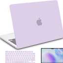 B BELK Compatible with 2026 2025 2024-2022 MacBook Air 13.6 inch Case M5 M4 M3 M2 Model A3449 A3240 A3113 A2681, Protective Case for MacBook Air 13 + Keyboard & Screen Protector, Lavender Purple