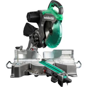 Metabo HPT 12-Inch Dual Bevel Sliding Miter Saw, 4000 RPM No-Load Speed, 45° Left and Right Bevel Range, Precision Miter Angles, 9 Detent Stops, Xact Cut Shadow Line, C12RSH3 