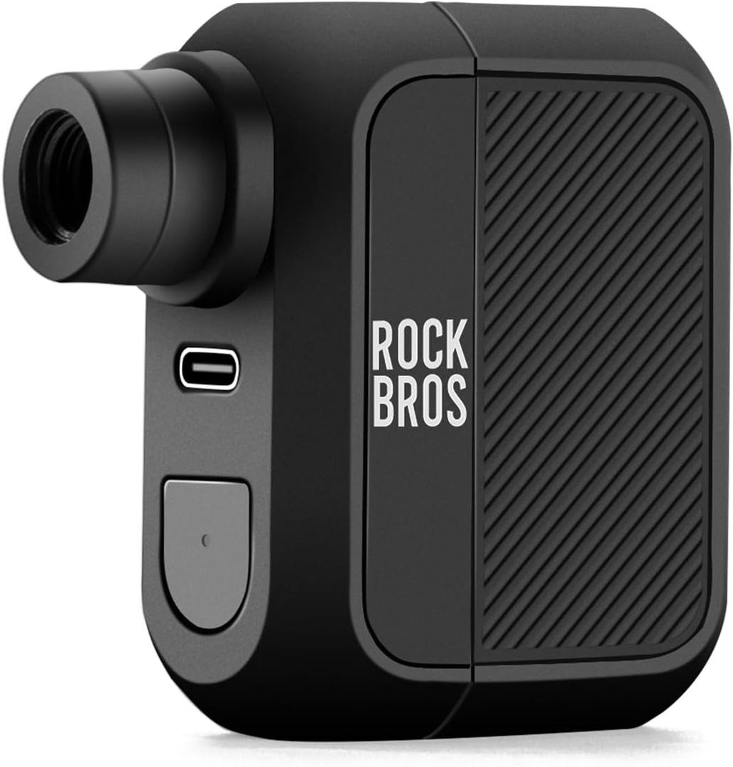 ROCKBROS Mini Bike Pump Portable Bike Tire Pump 100PSI Electric Bike Pump Mini Air Pump Tire Inflator Rechargeable with Presta Schrader Valve