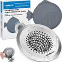TRAPMATE Shower Drain Hair Catcher, 2.8" Fast Drainage Bathtub Stopper Drain Strainer Kit, Stainless Steel Shower Drain Cover, Bathtub Drain Protector for Sinks & Tubs (Patented Product)
