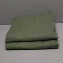 ChrisDowa Olive Pinch Pleated Blackout Linen Curtains 102 inches Long 2 Panels for Living Room Bedroom Farmhouse Room darking Thermal Insulated Back Tab Hooks Rings Window Treatment Drapes,40x102