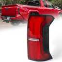 Huray Right Full LED Tail Light Assembly Fit for Toyota Tacoma 2024 2025, RH Taillight w/o Tailgate Switch OE Style Rear Brake Lamp w/Side Marker Light Replacement for 81550-AK050 Passenger Side