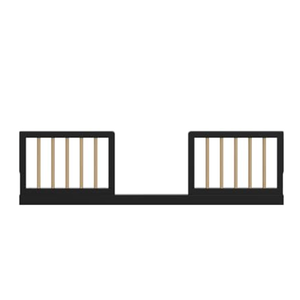 Storkcraft & Graco Toddler Safety Guardrail Kit (Dowels), Black/ Driftwood