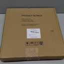 upsimples 12x12 Picture Frame Made of High Definition Glass, Display Pictures 8x8 with Mat or 12x12 Without Mat, Gallery Wall Frame Set, Black