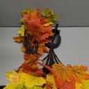 2Pack Fall Solar Lights Outdoor Decorative, Waterproof 40Led Orange Fall Lights with 80 Maple Leaves Path Lights, Solar Lights for Fall Autumn Patio Garden Halloween Thanksgiving Decorations