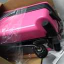 Scooter Luggage for Kids Scooter Suitcase for Ages 4-12, 4 in 1 Kids Luggage Boarding Suitcase Detachable & Foldable Scooter Travel Trolley Ride On Luggage-Fuchsia, Medium