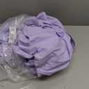 ENOPINK Womens Mini Dress Puff Sleeve Dresses 2026 Button Down Sexy V Neck A Line Party Clubwear with Belt (Purple) S