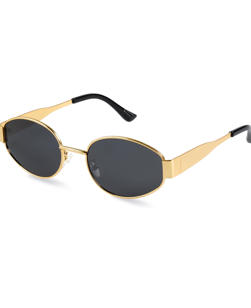 livho 2025 Trendy Oval Sunglasses - Stylish Polarized Shades for Everyday - Retro Metal Frames