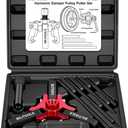 BILITOOLS Harmonic Balancer Puller Set for Crankshaft Dampers 3 Jaw Pulley Puller Removal Tool Compatible with LS,Chrysler,GM,Chevy,Ford Engines etc.