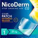 NicoDerm CQ Step 1 Nicotine Patches to Quit Smoking, 21 mg, Stop Smoking Aid, 14 Count, BB Date 2028/01